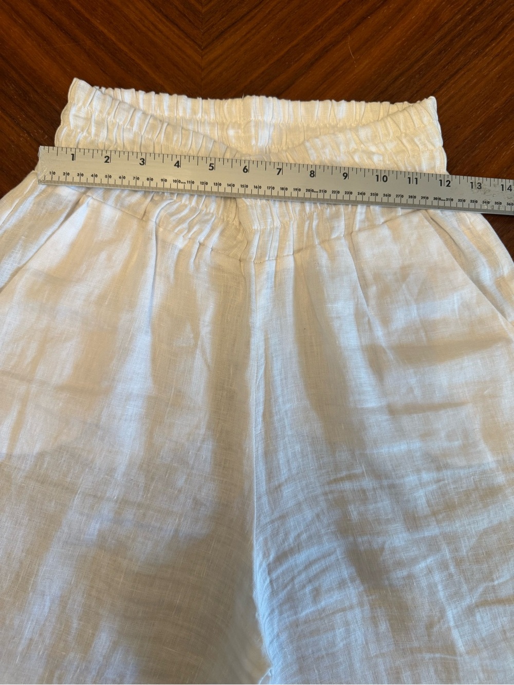 Marci Vago White Linen Resort Pants Size S - Picture 8 of 15